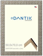 DANTIK frame 50 × 70, SARTORI bone. white with plexi clear - Photo Frame