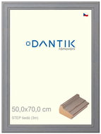 DANTIK frame 50 × 70, STEP grey plexi clear - Photo Frame