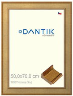 DANTIK frame 50 × 70, TOOTH gold plexi clear - Photo Frame