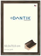 DANTIK frame 50 × 70, Ferrosa graphite plexi clear - Photo Frame
