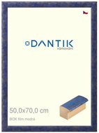 DANTIK frame 50 × 70, BOX film blue plexi clear - Photo Frame