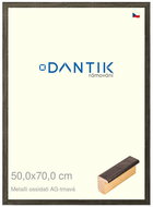 DANTIK frame 50 × 70, Metalli oidati AG dark plexi clear - Photo Frame