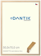DANTIK frame 50 × 70, KASSETTE bleached oak plexi clear - Photo Frame