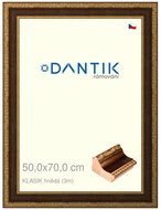 DANTIK frame 50 × 70, KLASIK brown plexi clear - Photo Frame