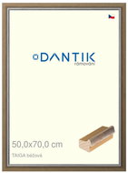 DANTIK frame 50 × 70, TAIGA beige plexi clear - Photo Frame