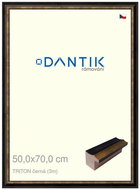 DANTIK frame 50 × 70, TRITON black plexi clear - Photo Frame