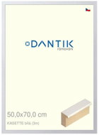 DANTIK frame 50 × 70, KASSETTE white plexi clear - Photo Frame