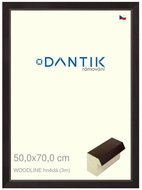 DANTIK frame 50 × 70, WOODLINE brown plexi clear - Photo Frame