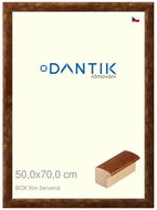 DANTIK frame 50 × 70, BOX film red plexi clear - Photo Frame