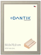 DANTIK frame 50 × 70, STEP white plexi clear - Photo Frame