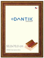 DANTIK frame 50 × 70, HRAD red plexi clear - Photo Frame