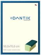 DANTIK frame 50 × 70, BOX blue stained plexi clear - Photo Frame