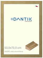 DANTIK frame 50 × 70, ANDRÉ large antique silver plexi clear - Photo Frame