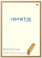 DANTIK frame 50 × 70, KASSETTE natural lacquered plexi clear - Photo Frame