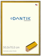 DANTIK frame 50 × 70, INCLINATA colouri yellow plexi clear - Photo Frame