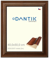 DANTIK frame 40 × 50, DESCENT brown plexi clear - Photo Frame