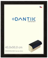 DANTIK frame 40 × 50, WOODLINE black plexi clear - Photo Frame