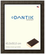 DANTIK frame 40 × 50, Artdeco scythe brown plexi clear - Photo Frame