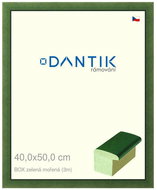 DANTIK frame 40 × 50, BOX green stained plexi clear - Photo Frame