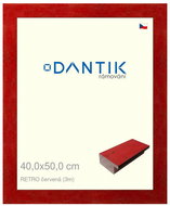 DANTIK frame 40 × 50, RETRO red plexi clear - Photo Frame