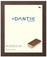 DANTIK frame 40 × 50, RETRO brown plexi clear - Photo Frame