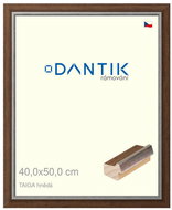 DANTIK frame 40 × 50, TAIGA brown plexi clear - Photo Frame
