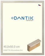 DANTIK frame 40 × 50, KASSETTE white, pierced plexi clear - Photo Frame