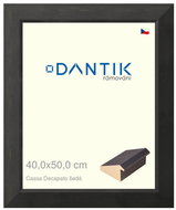 DANTIK frame 40 × 50, Caa Decapato black plexi clear - Photo Frame