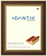 DANTIK frame 40 × 50, REVERSE red-gold plastic plexi clear - Photo Frame