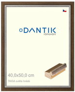 DANTIK frame 40 × 50, TAIGA light brown plexi clear - Photo Frame