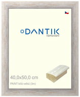 DANTIK frame 40 × 50, PAINT white large plexi clear - Photo Frame