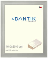 DANTIK frame 40 × 50, ANDRÉ large White plexi clear - Photo Frame