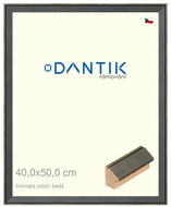 DANTIK frame 40 × 50, INCLINATA colouri grey plexi clear - Photo Frame