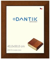 DANTIK frame 40 × 50, BRETA brown plexi clear - Photo Frame