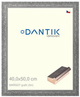 DANTIK frame 40 × 50, MARGOT graphite plexi clear - Photo Frame