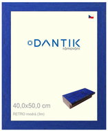 DANTIK frame 40 × 50, RETRO blue plexi clear - Photo Frame