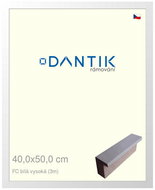 DANTIK frame 40 × 50, FC White high plexi clear - Photo Frame