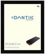 DANTIK frame 40 × 50, FC black flat plexi clear - Photo Frame