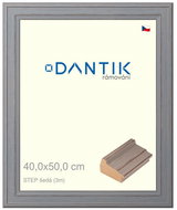 DANTIK frame 40 × 50, STEP grey plexi clear - Photo Frame