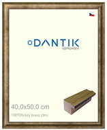 DANTIK frame 40 × 50, TRITON white bronze plexi clear - Photo Frame