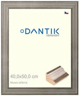 DANTIK frame 40 × 50, Museo silver plexi clear - Photo Frame