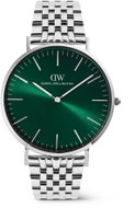 Daniel Wellington Classic 40 mm 7 - Link Emerald Silver DW00101022 - Watch