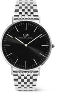 Daniel Wellington Classic 40 mm 7 - Link Black Silver DW00101023 - Watch