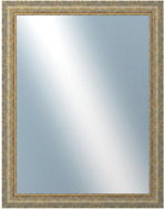 DANTIK Zrcadlo v rámu 70 × 90 cm zvratné bílozlaté plast - Mirror