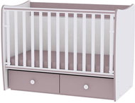 Cot Lorelli MATRIX NEW 60/120 WHITE/CAPPUCCINO - Cot