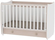 Crib Lorelli DREAM NEW 140x70 CM WHITE/OAK - Cot