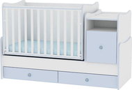 Multifunctional Cot Lorelli TREND PLUS NEW WHITE/BLUE - Cot