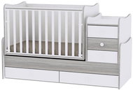 Multifunctional Cot Lorelli MAXI PLUS NEW 160x70CM WHITE/ARTWOOD - Cot