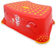 Lorelli HAPPY MELODIES ORANGE baby footstool - Stepper