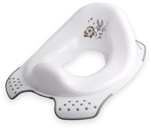 Baby toilet seat Lorelli ANATOMIC HAPPY MELODIES WHITE - Children's toilet training seat - Main image